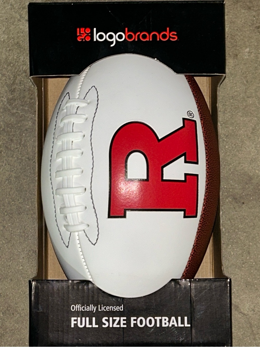 Logo Brands Rutgers Scarlet Knights Full-Size Autograph Football NEW